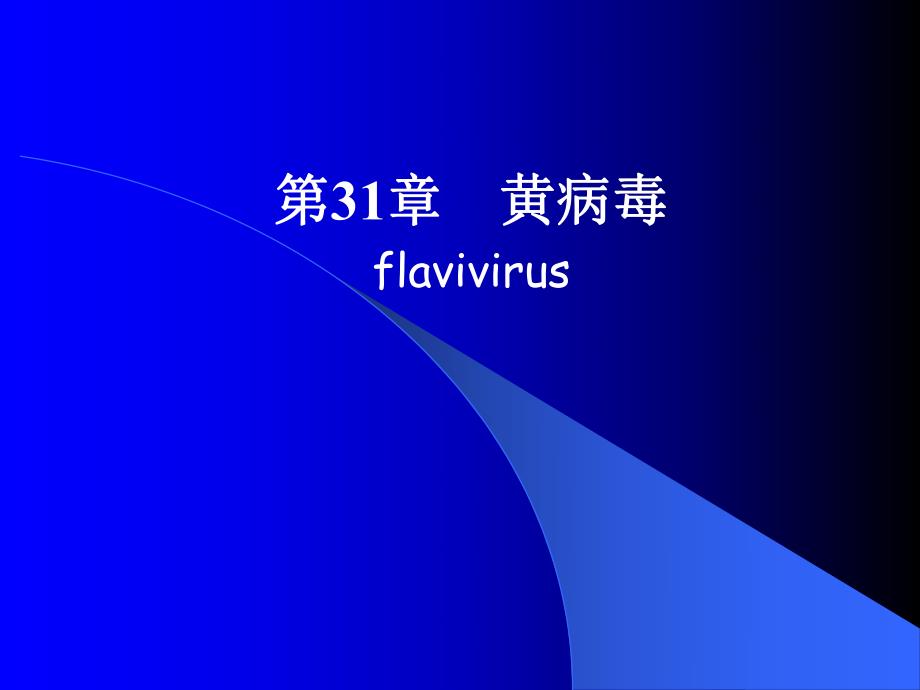 第31章黄病毒flavivirus名师编辑PPT课件.ppt_第1页