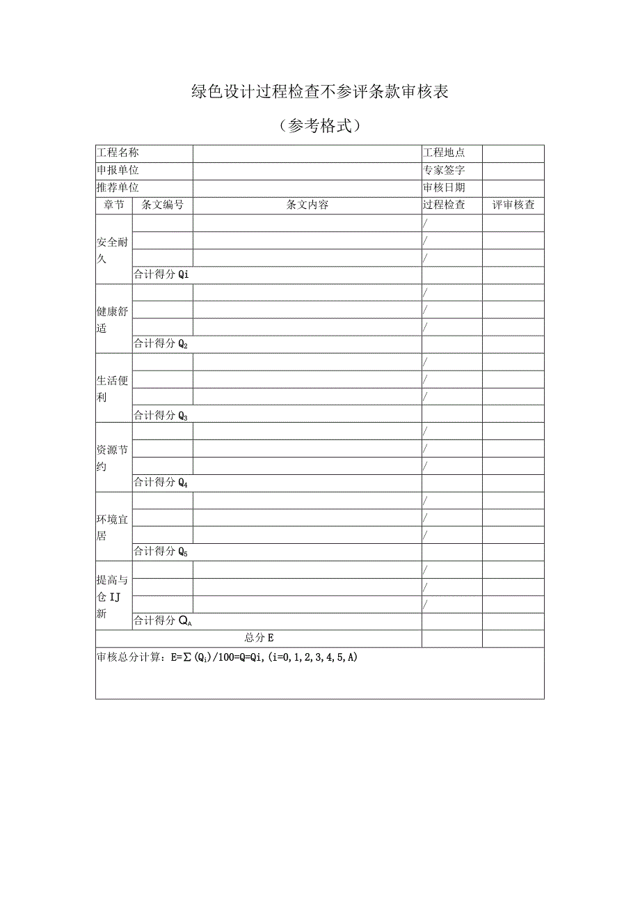 绿色施工过程检查不参评条款审核表参考格式暂时不需要.docx_第2页