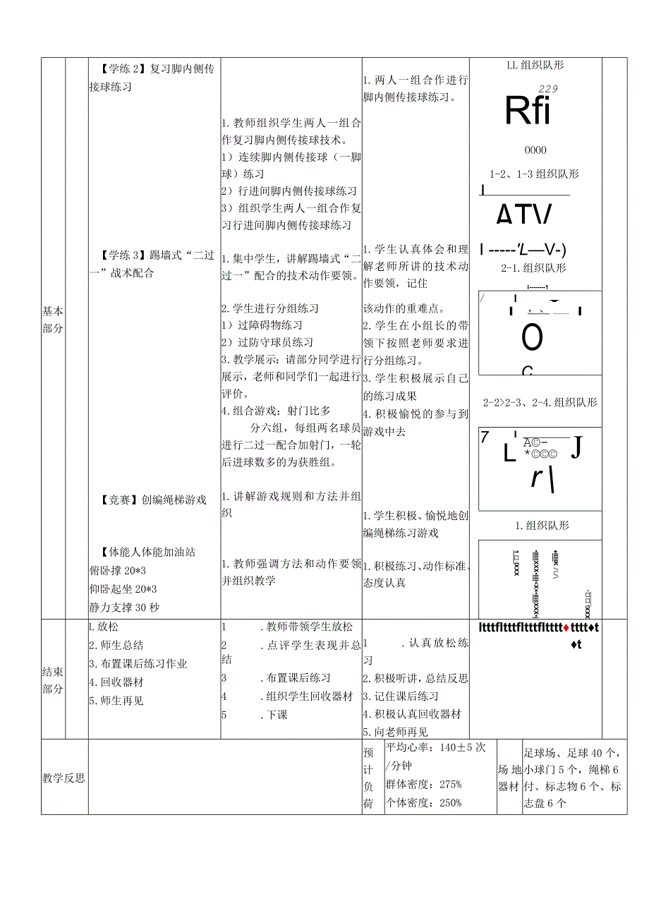 新课标水平四《踢墙式“二过一”》体育与健康教案.docx_第3页