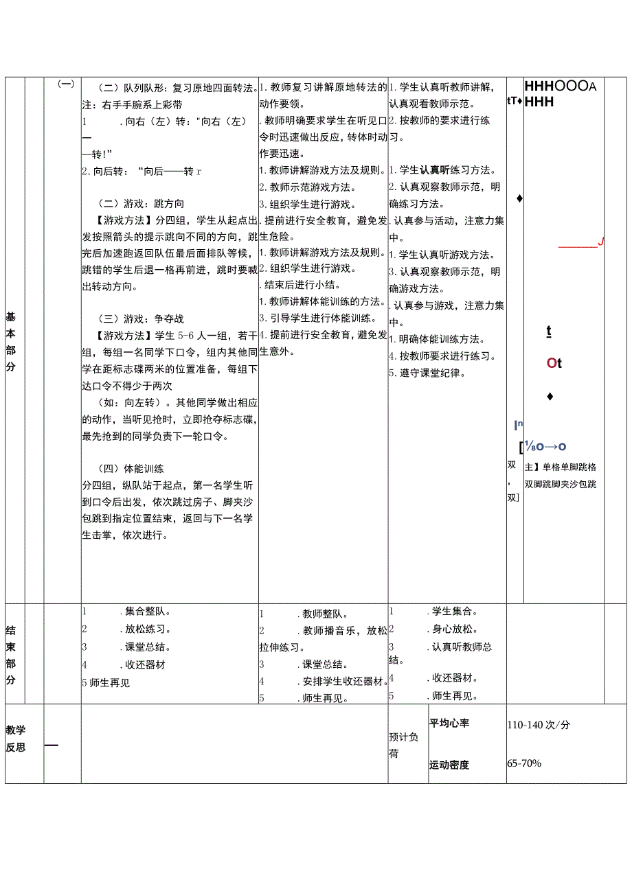 二年级下册水平一原地转法体育与健康教案.docx_第3页