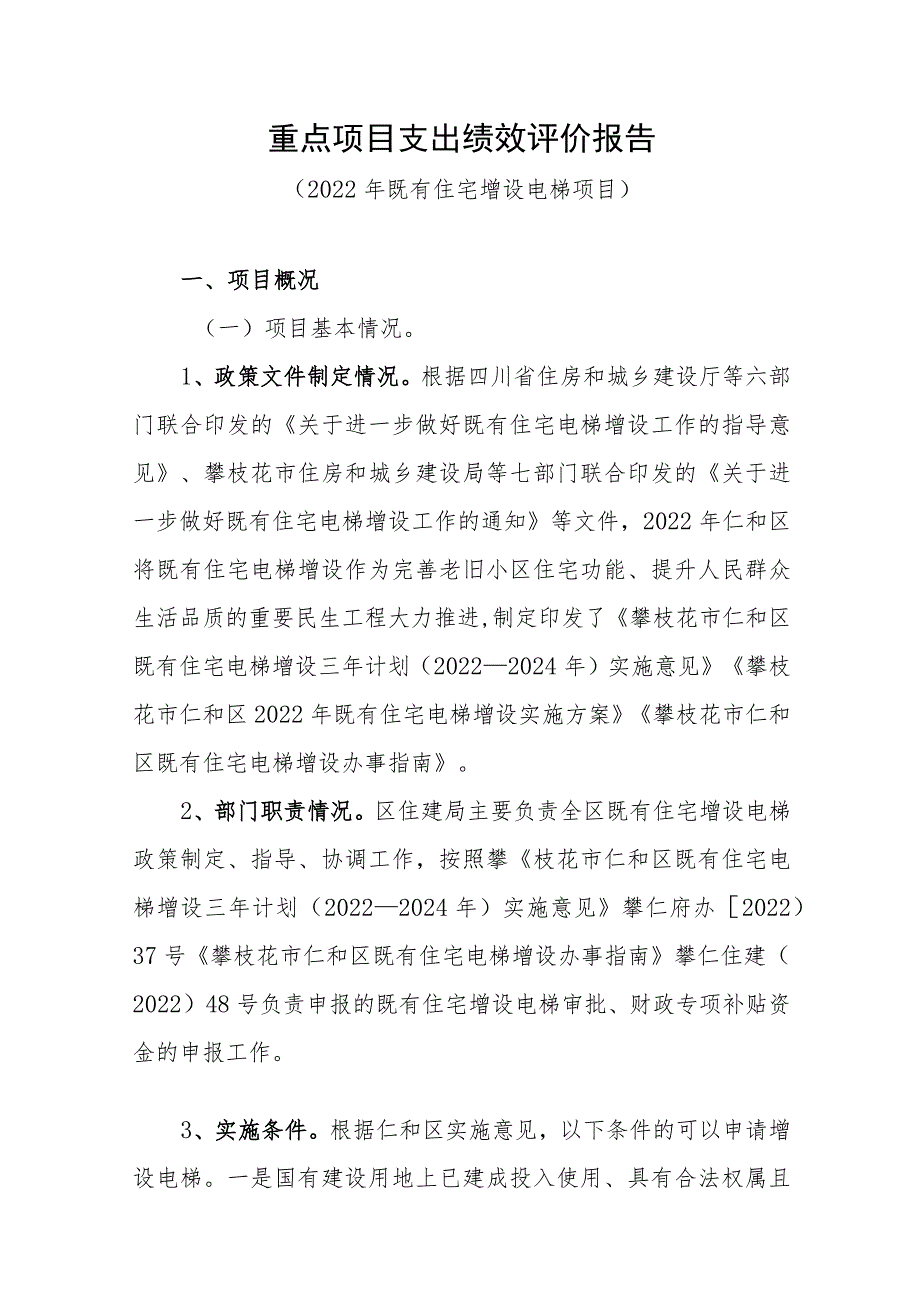 重点项目支出绩效评价报告.docx_第1页