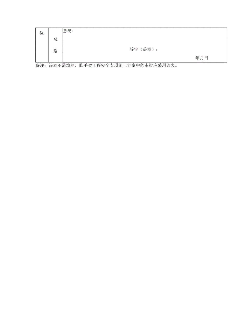 建筑项目脚手架工程安全专项施工方案审批表.docx_第2页