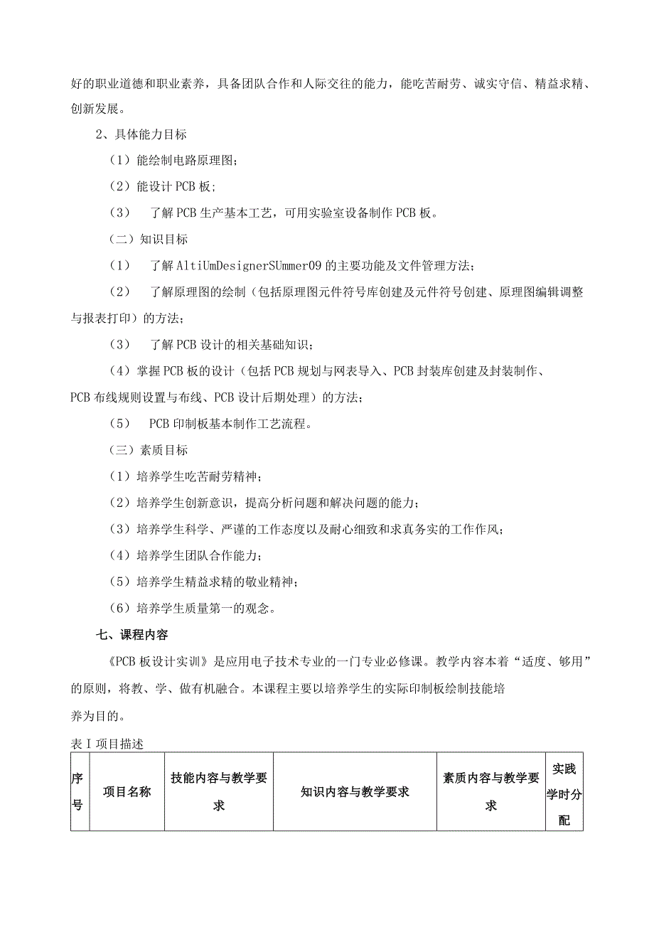 《PCB板设计实训》课程标准.docx_第2页