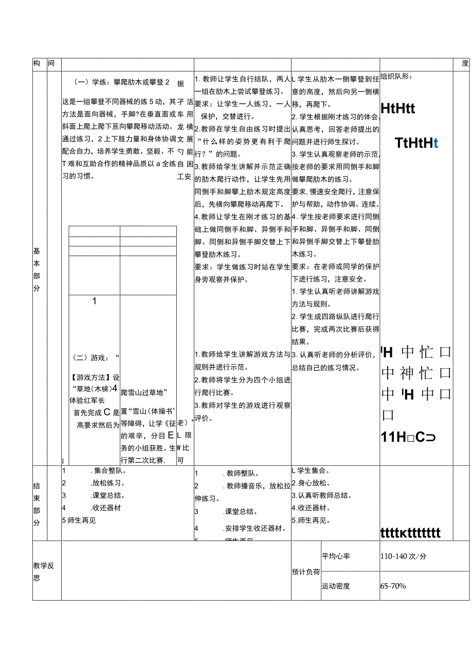 二年级下册水平一基本身体活动攀爬肋木、攀登架体育与健康教案.docx_第2页