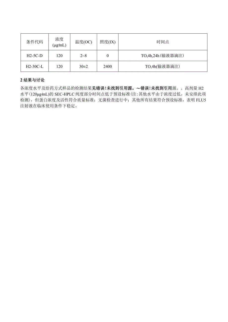 重组长效白介素15激动剂的临床使用中稳定性研究.docx_第3页