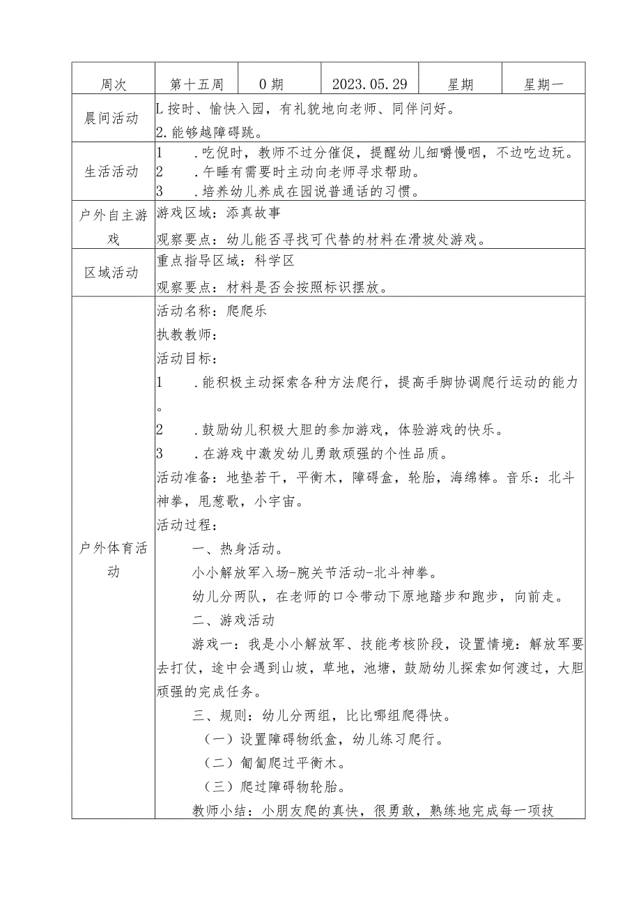 小一班备课本第15周备课教案.docx_第1页