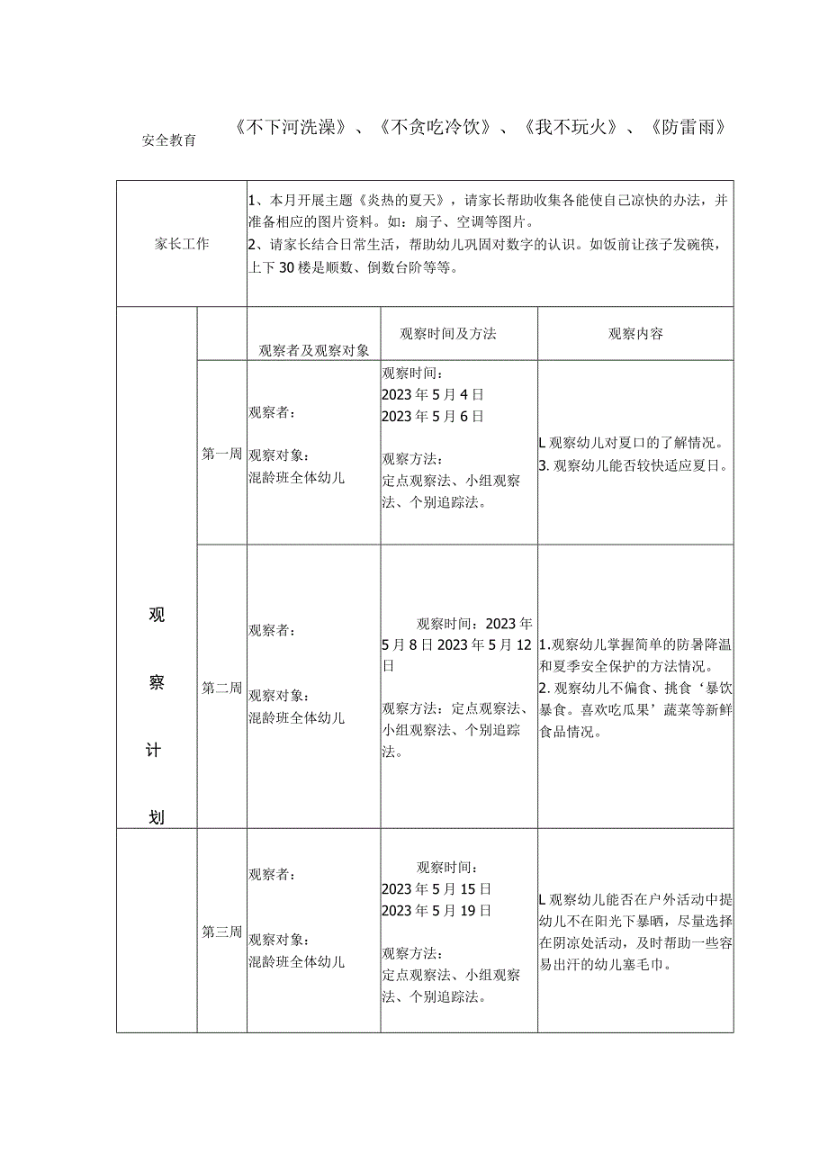 幼儿园五月教育活动计划表.docx_第3页