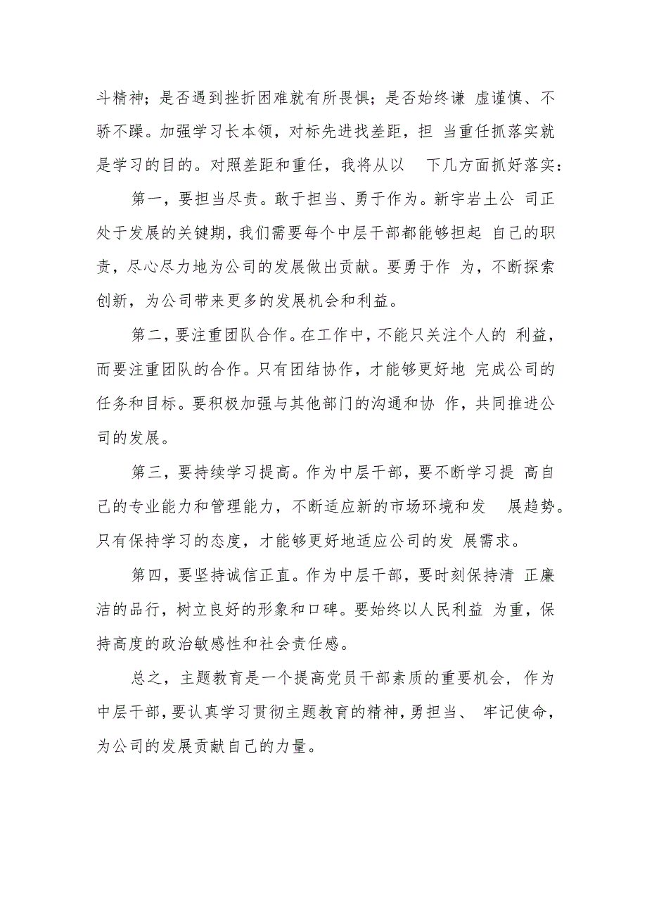 集团公司主题教育中层干部学习研讨发言材料.docx_第2页