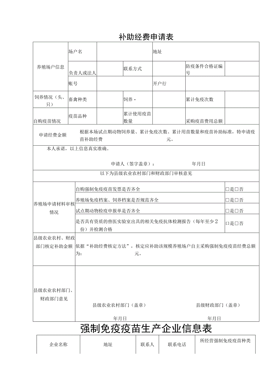 陕西省强制免疫疫苗先打后补规模养殖场户申请表.docx_第2页