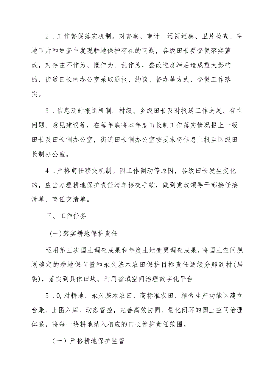 街道全面推行田长制落实最严格的耕地保护制度的实施方案.docx_第3页