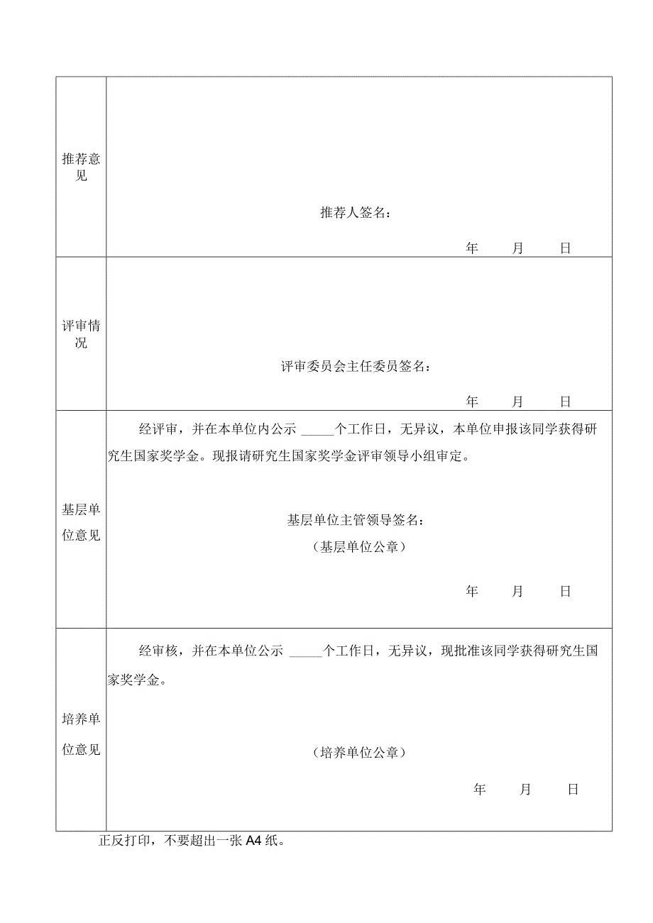 研究生国家奖学金申请审批表.docx_第2页