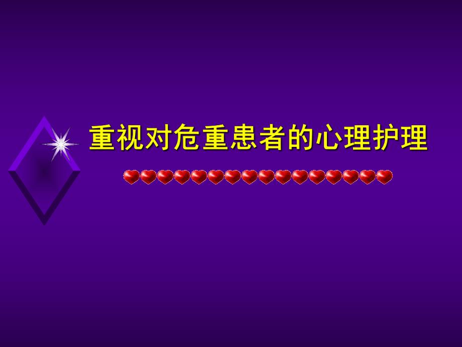 重视对危重患者的心理护理资料.ppt_第1页