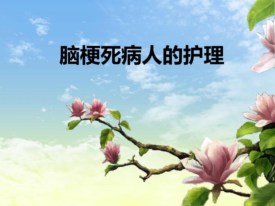 脑梗死病人的护理.ppt_第1页