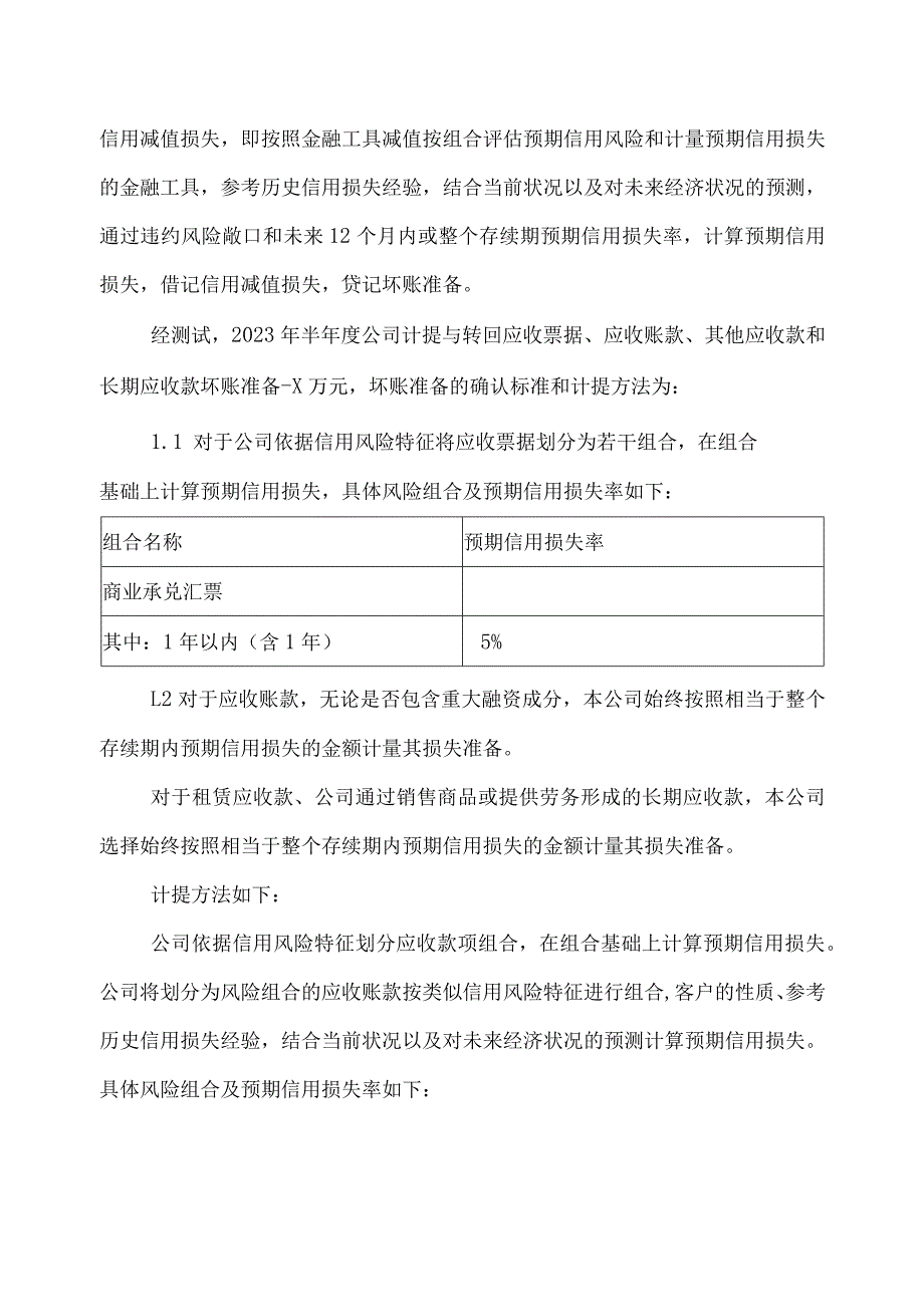 XX环境治理股份有限公司关于公司计提2023年半年度资产减值准备的公告.docx_第2页