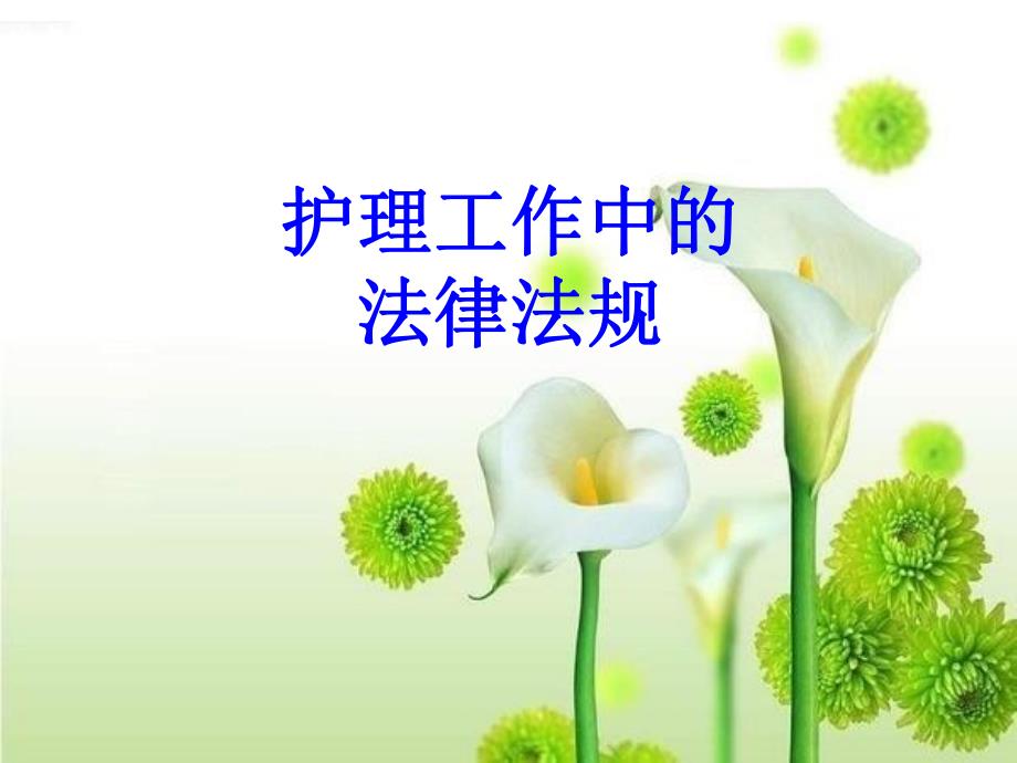 护理工作中的法律法规.ppt_第1页