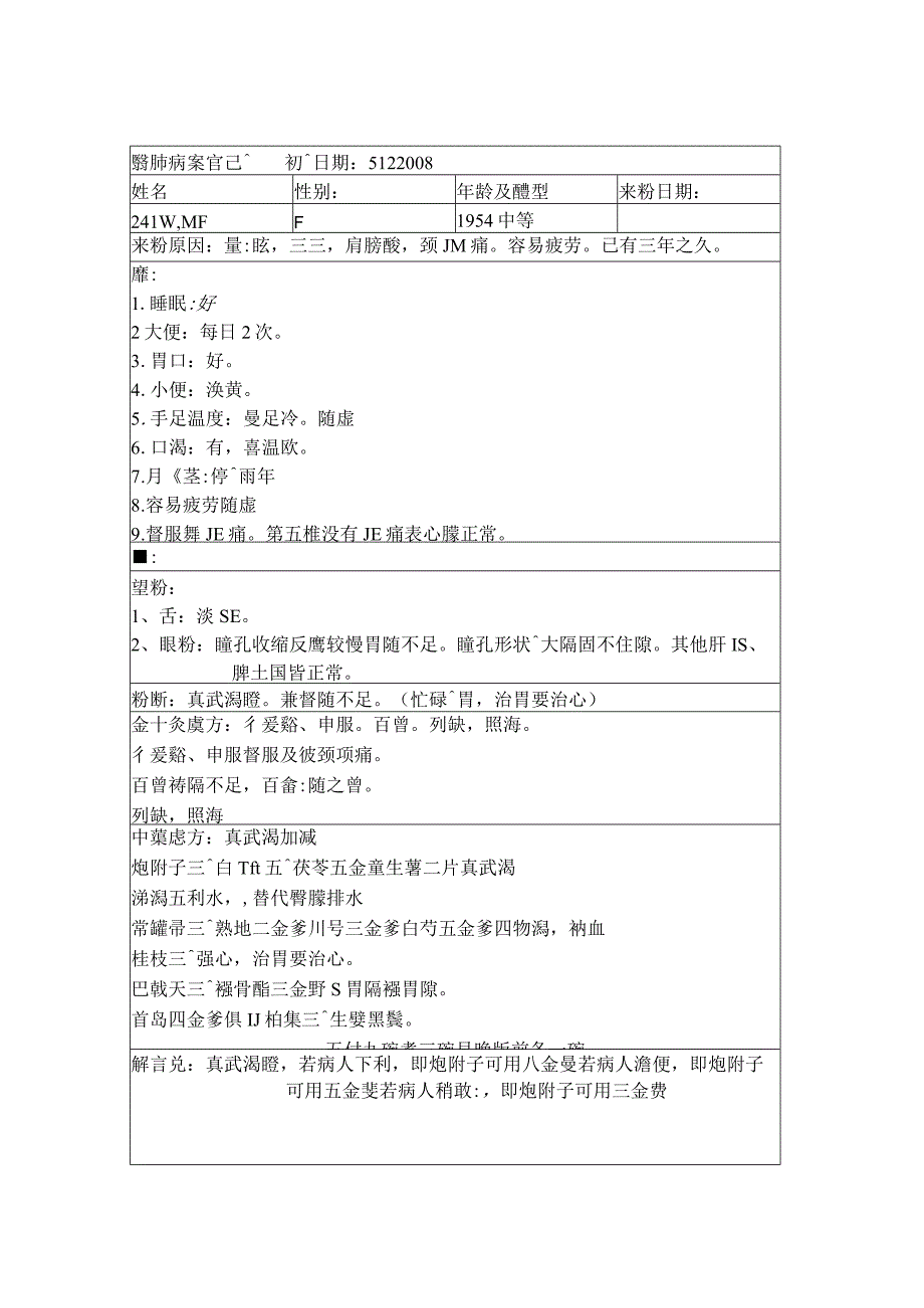 资深中医医师病案记录-中药方 (331).docx_第1页