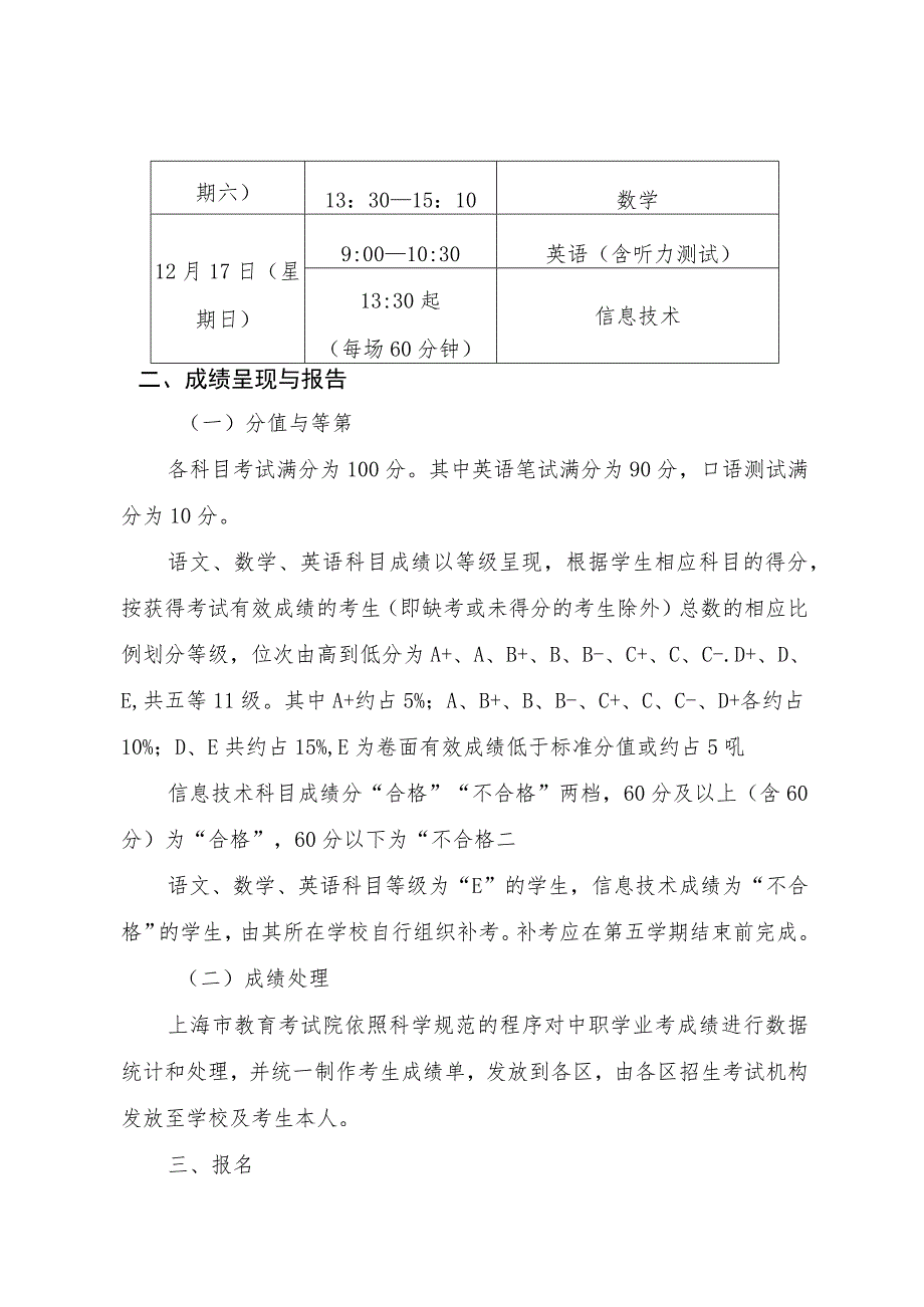 上海市教育考试院关于2023年上海市中等职业学校学业水平考试的实施细则.docx_第2页