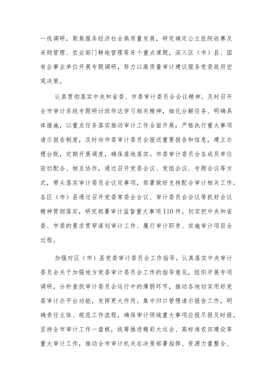 在全省审计工作调研座谈会上的汇报发言2023.docx_第2页