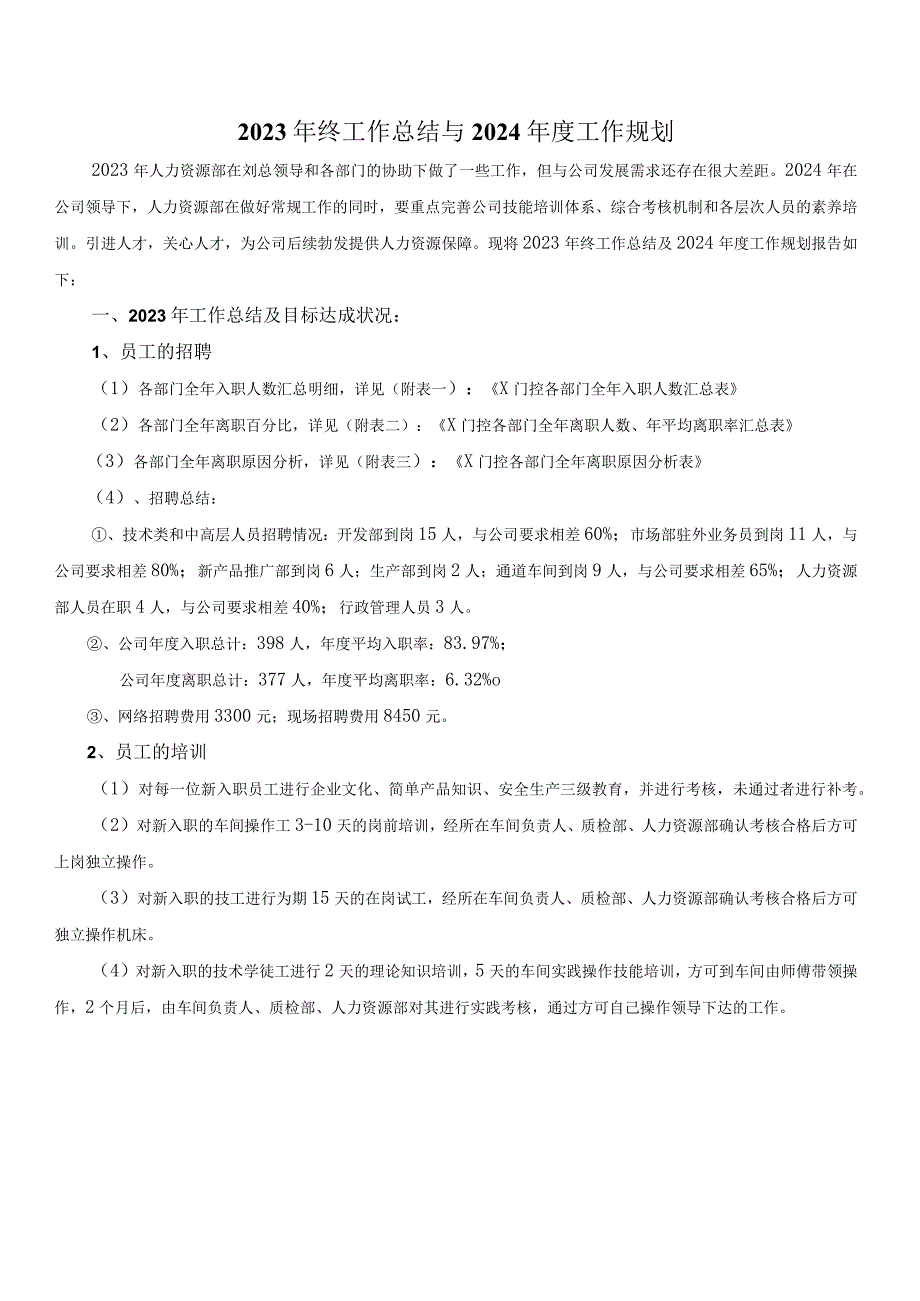 2023年终工作总结与2024年度工作规划.docx_第1页