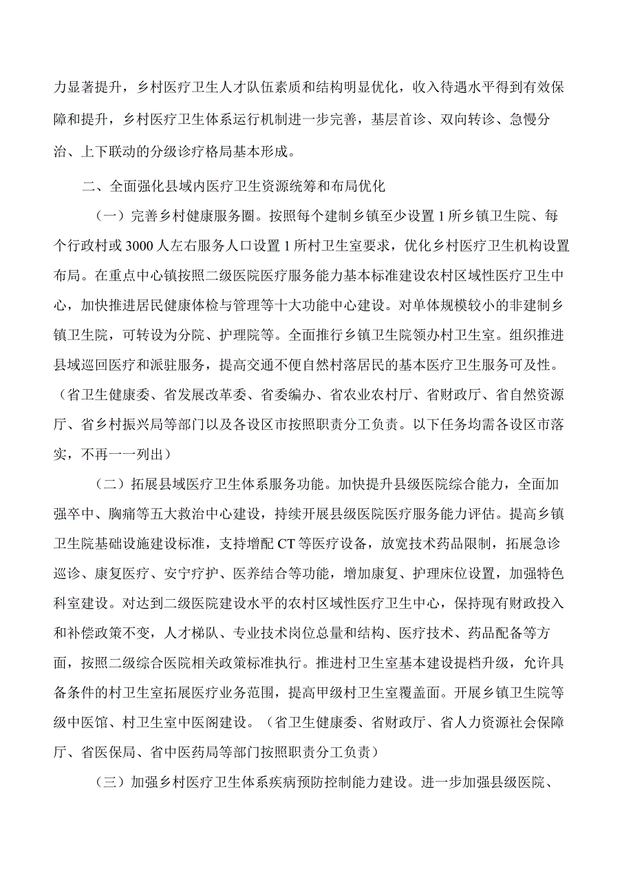 中共江苏省委办公厅、江苏省人民政府办公厅印发关于进一步深化改革促进乡村医疗卫生体系健康发展实施意见的通知.docx_第2页