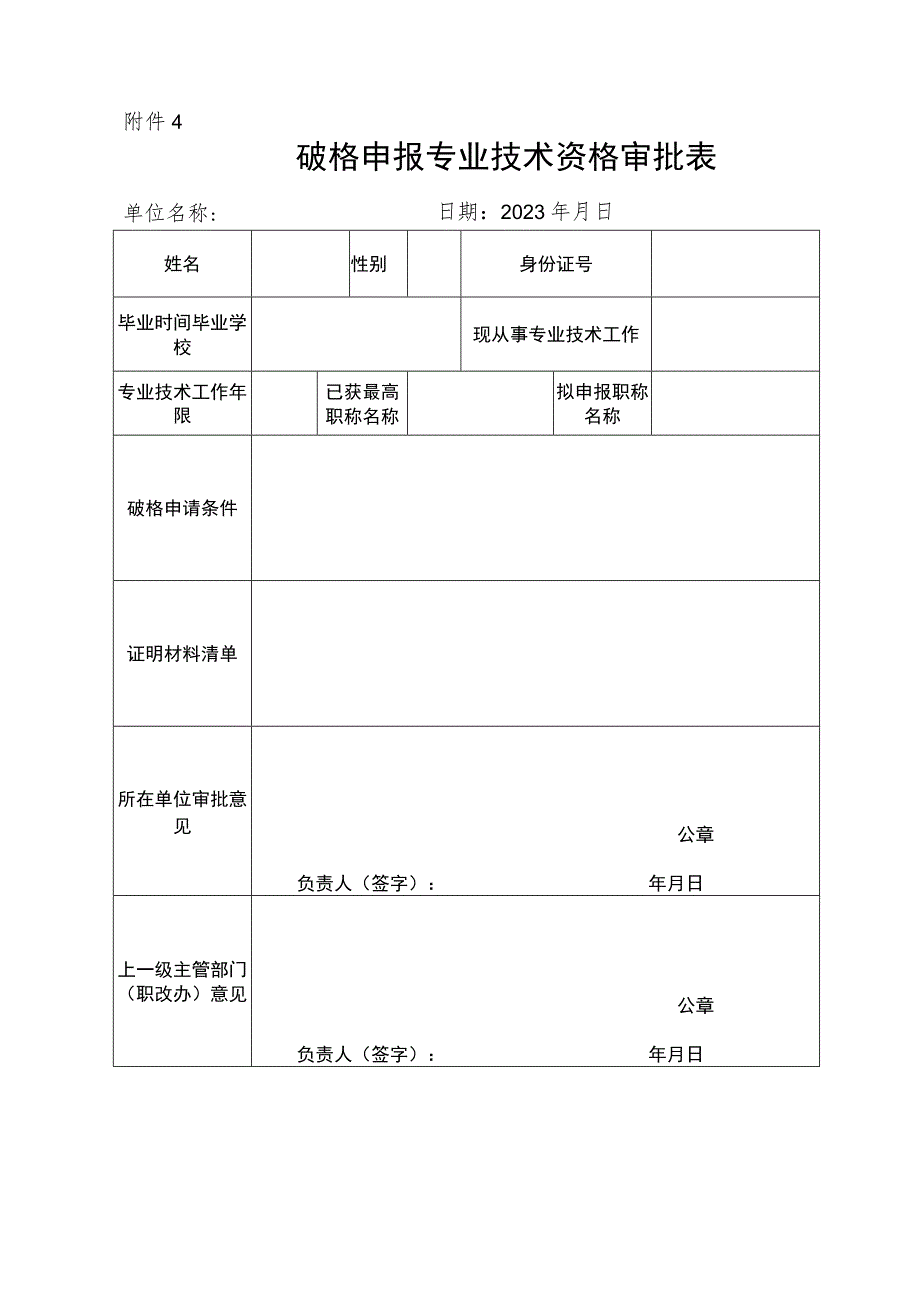 自然科学研究系列无职称人员申报专业技术资格审批表.docx_第1页