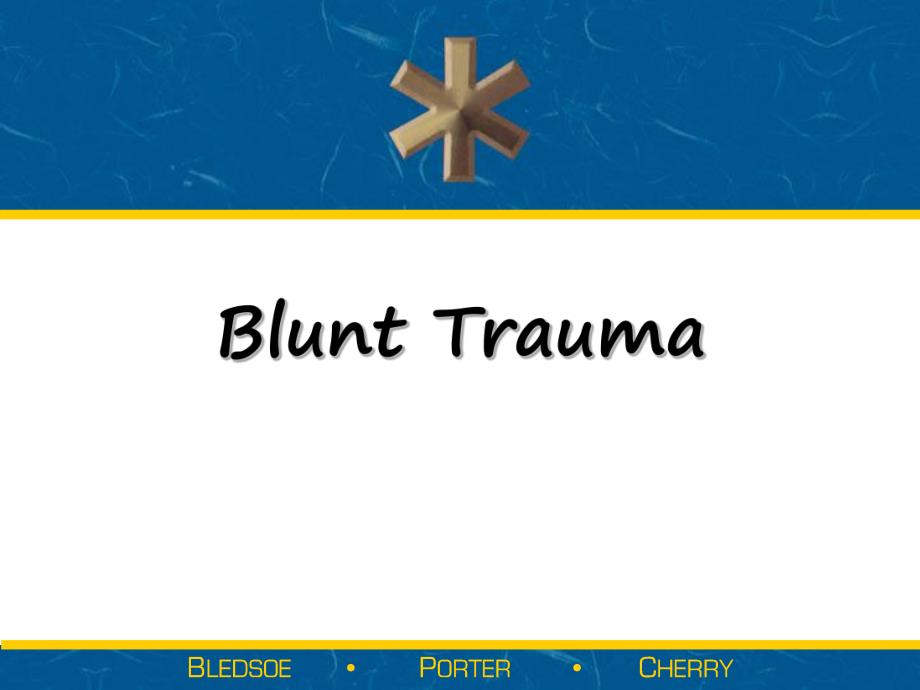 Blunt Trauma.ppt_第1页