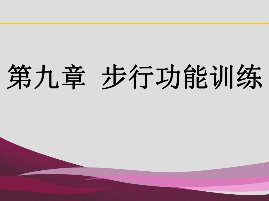 第九章步行功能训练.ppt_第1页