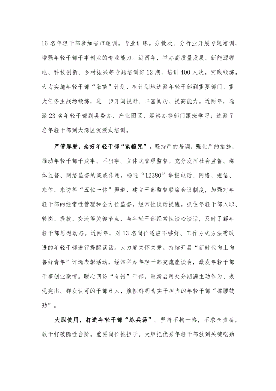 加强年轻干部队伍建设座谈会讲话稿供借鉴.docx_第2页