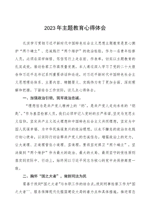 (十篇)检察院学习贯彻第二批主题教育的心得体会.docx