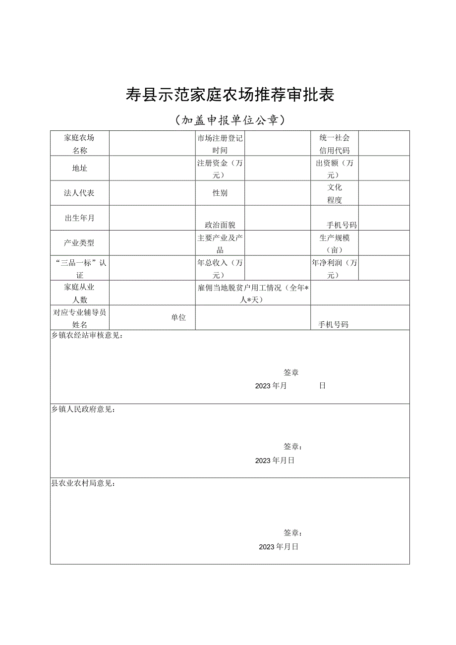 2023年寿县示范家庭农场申报表.docx_第3页