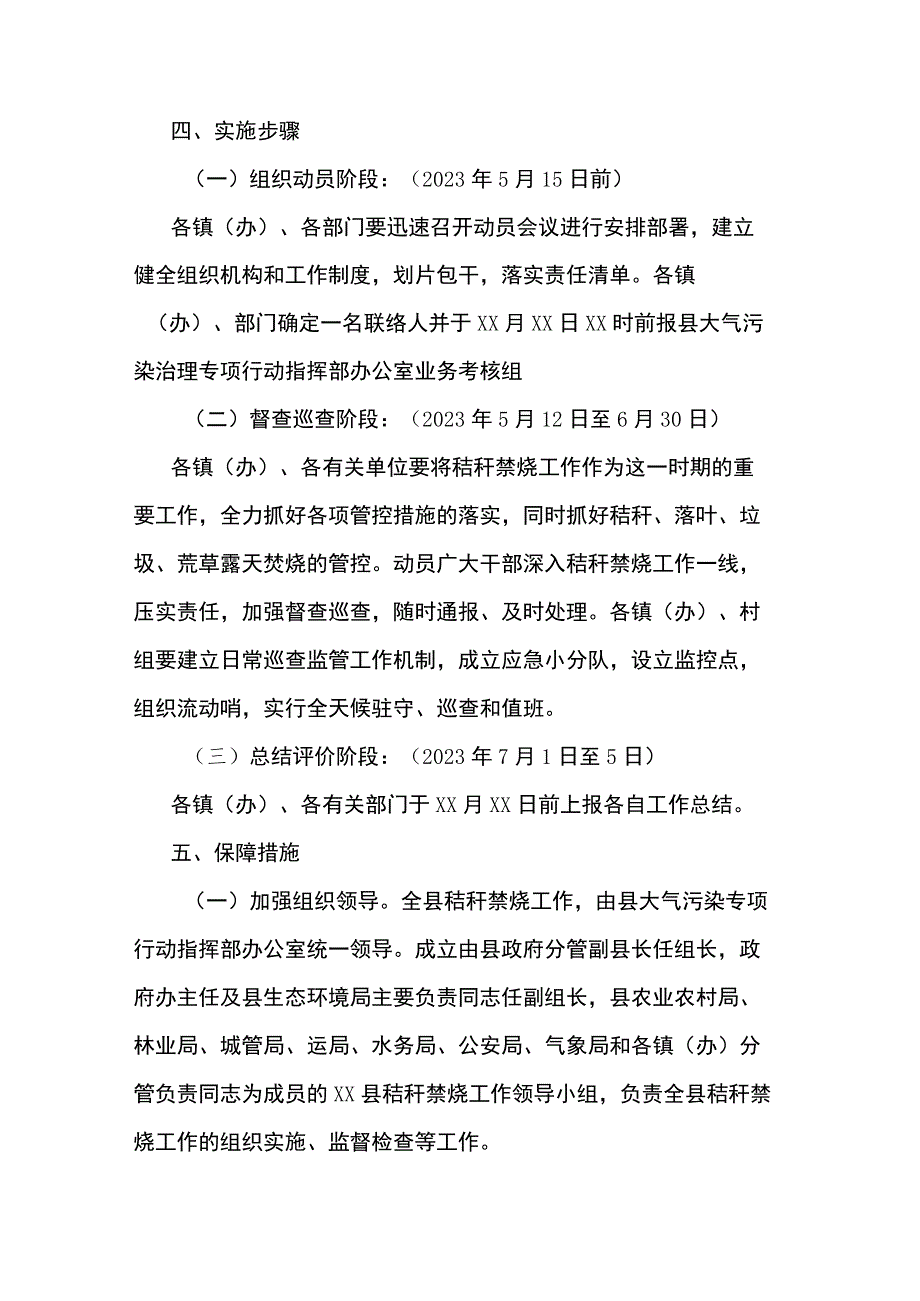 2篇 2023年夏季秸秆禁烧工作方案.docx_第3页