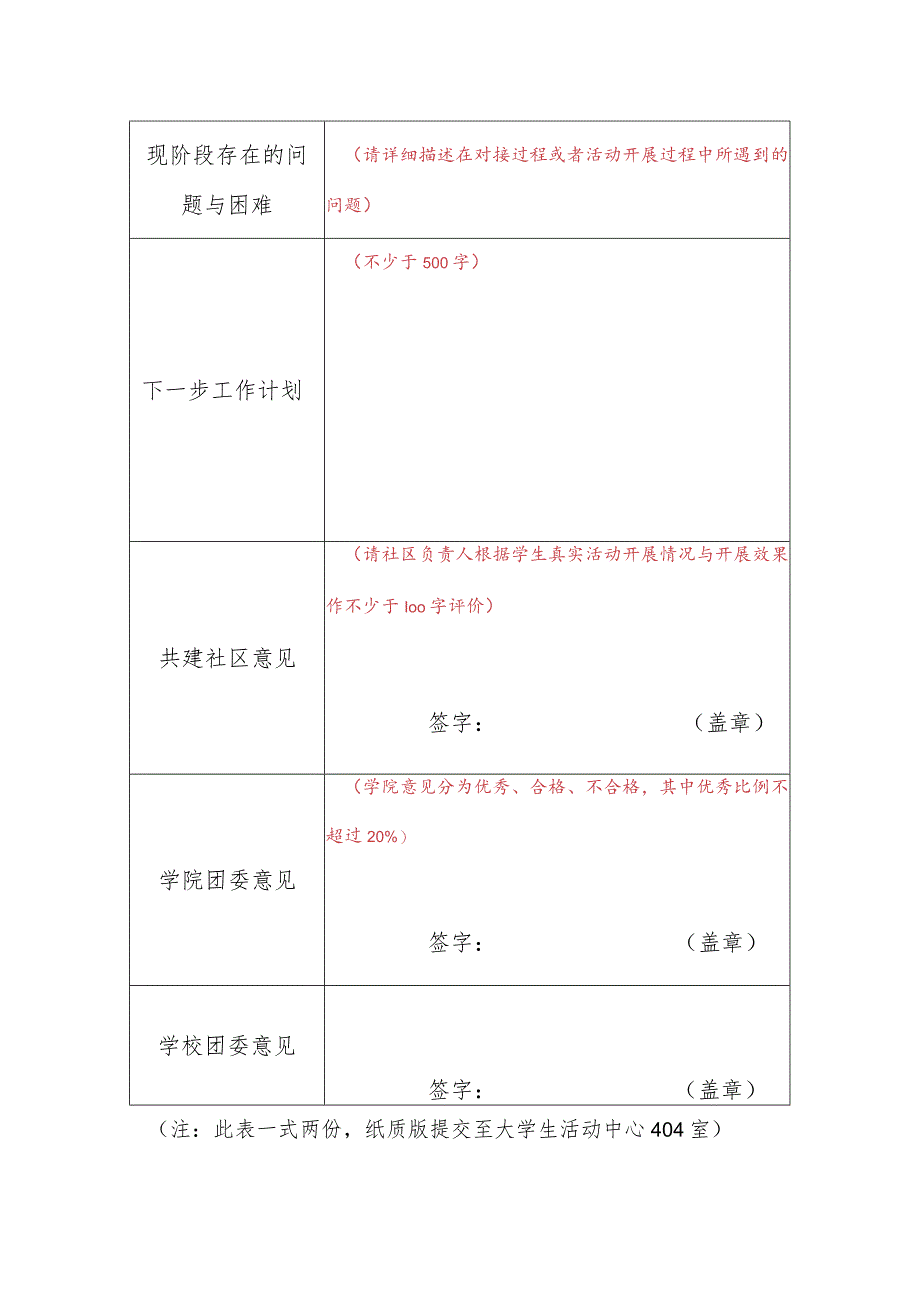 2023年度社区实践计划中期考核表.docx_第2页