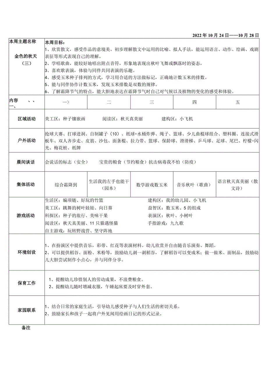 三河口幼儿园大6班第七周活动计划表.docx_第3页