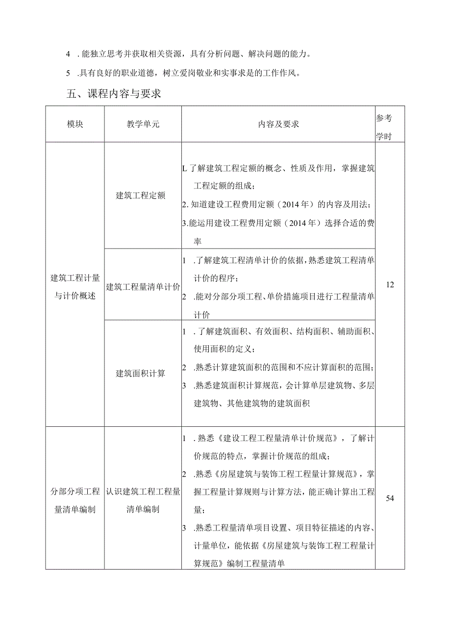 《建筑工程计量与计价》课程标准.docx_第2页