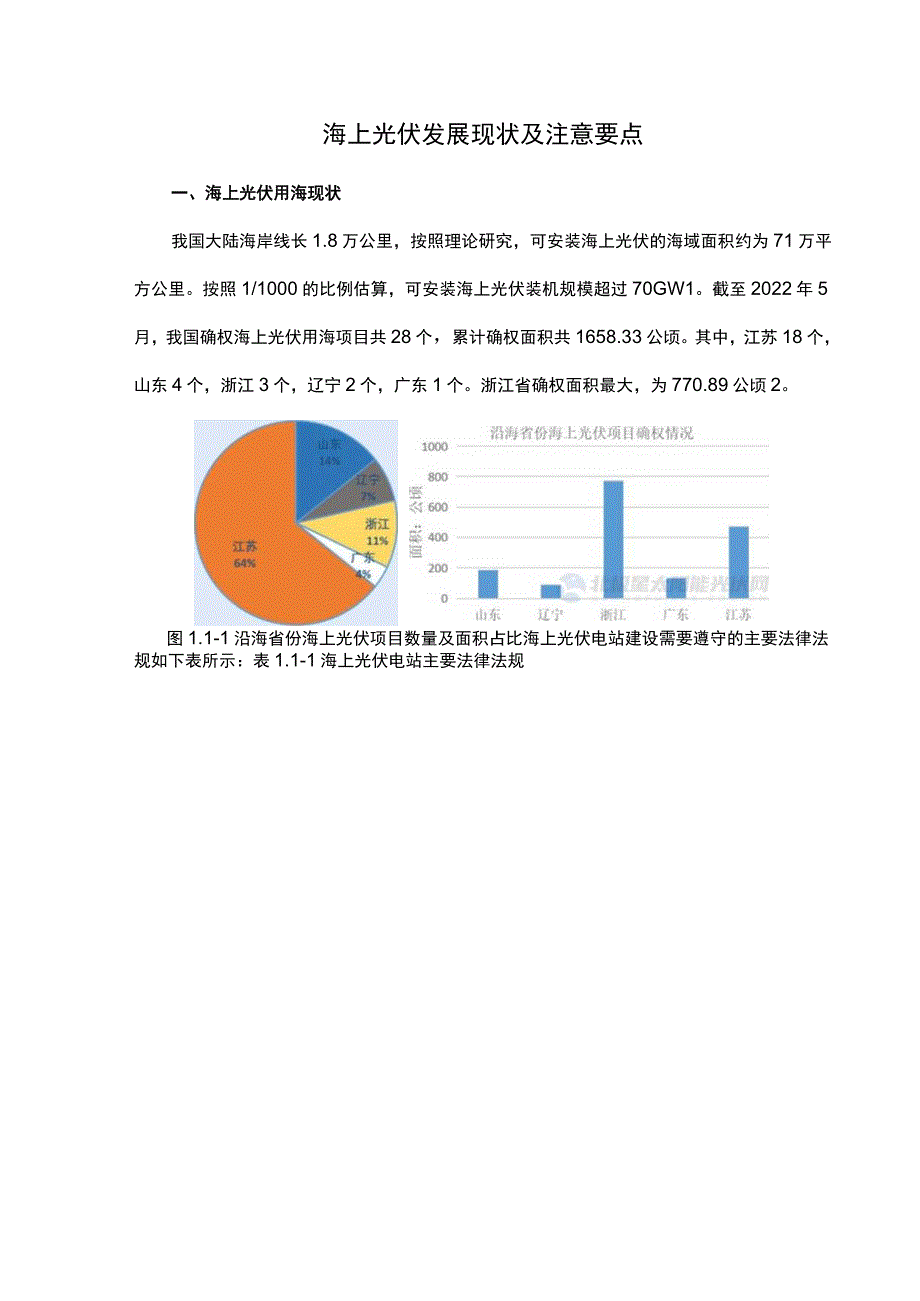 海上光伏发展现状及注意要点.docx_第1页