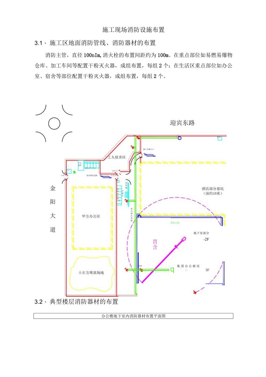 施工消防措施及消防平面布置图.docx_第1页