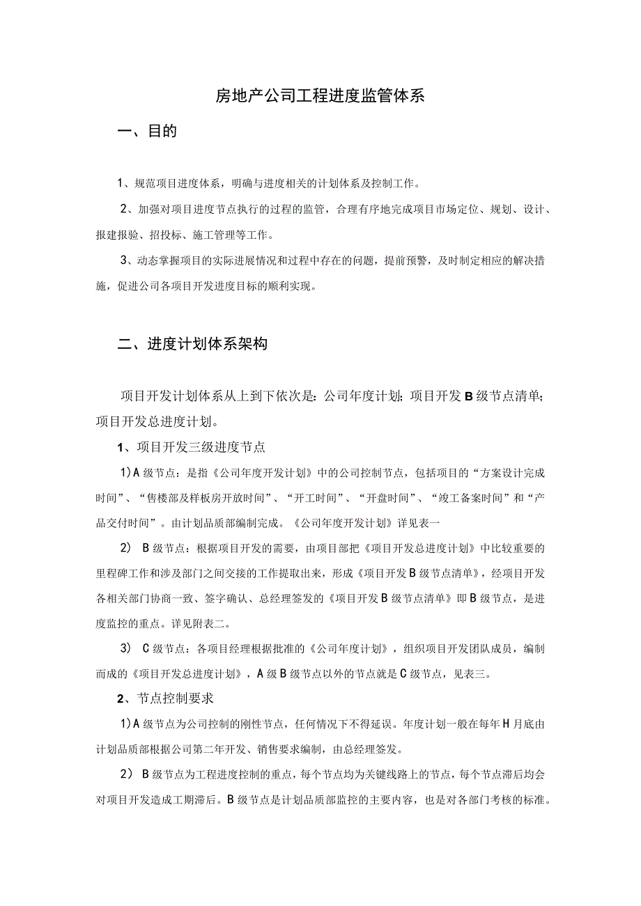 房地产公司工程进度监管体系 .docx_第1页