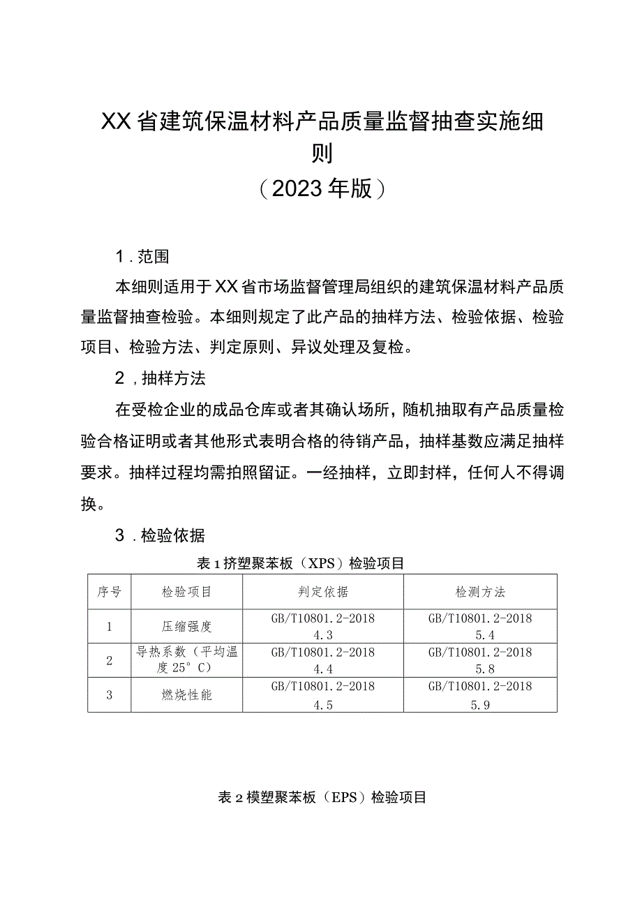 建筑保温材料省级监督抽查实施细则（2023年版）.docx_第1页