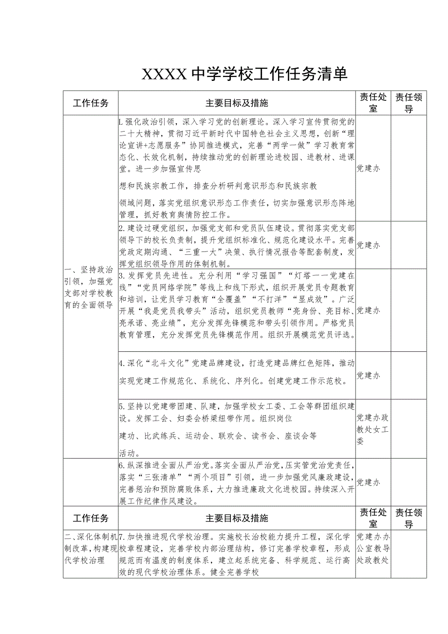 中学学校工作任务清单.docx_第1页