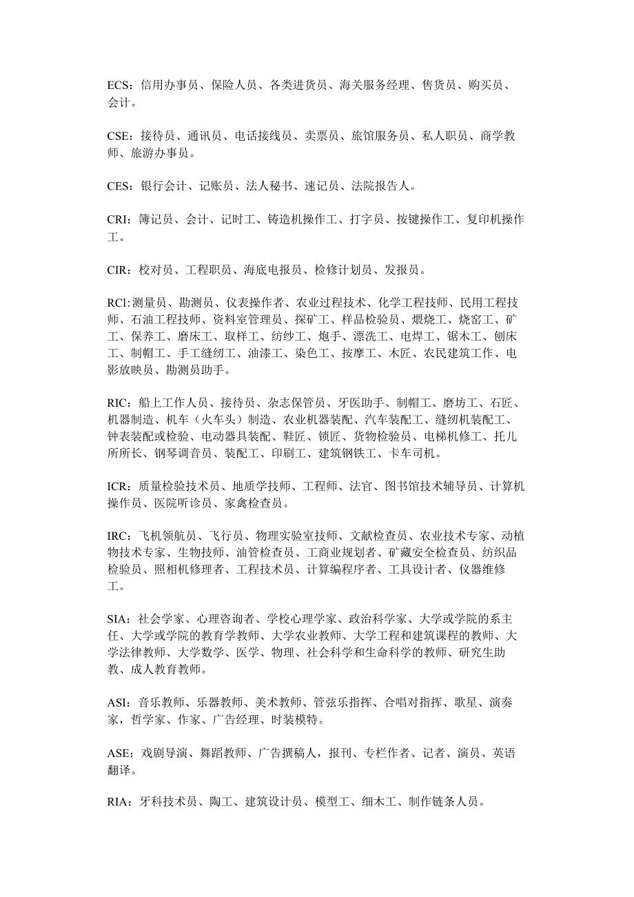 霍兰德职业代码检索表.docx_第2页