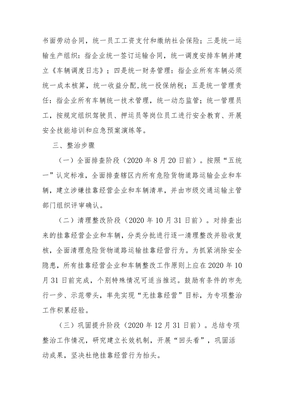 危险货物道路运输挂靠经营专项整治工作方案.docx_第2页