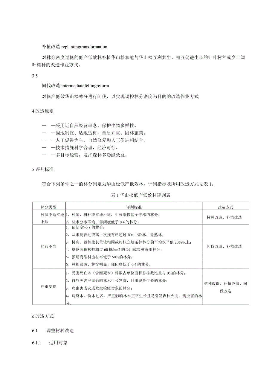 华山松低产低效林改造技术规程.docx_第2页