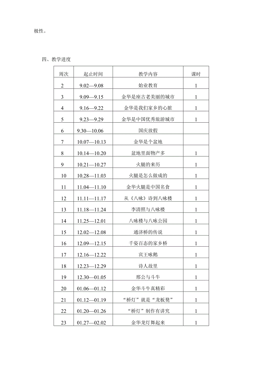 最新三年级上册《锦绣金华》地方课教案.docx_第3页