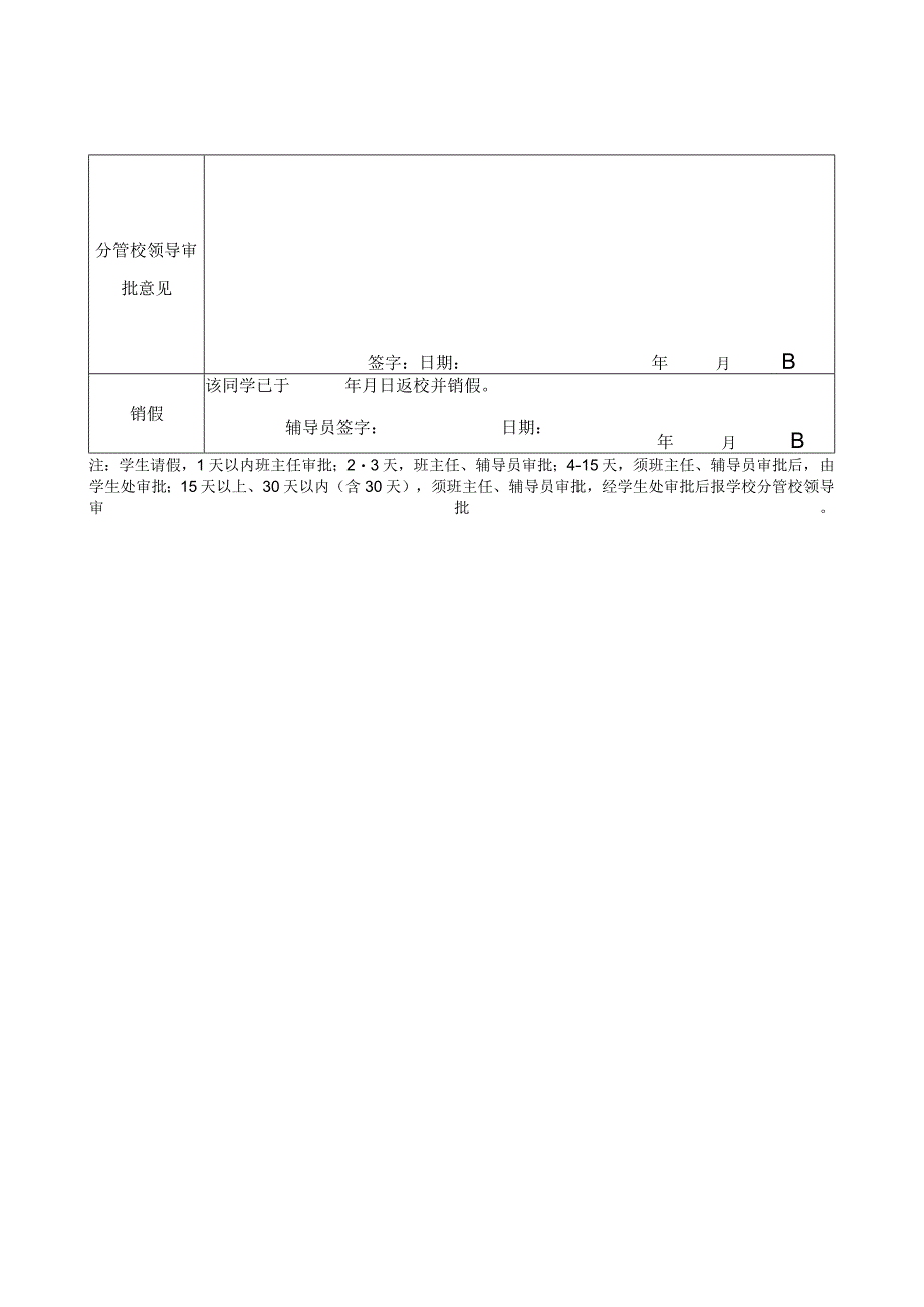 滇西应用技术大学学生请假审批表特色学院在总部学习的大一新生.docx_第2页