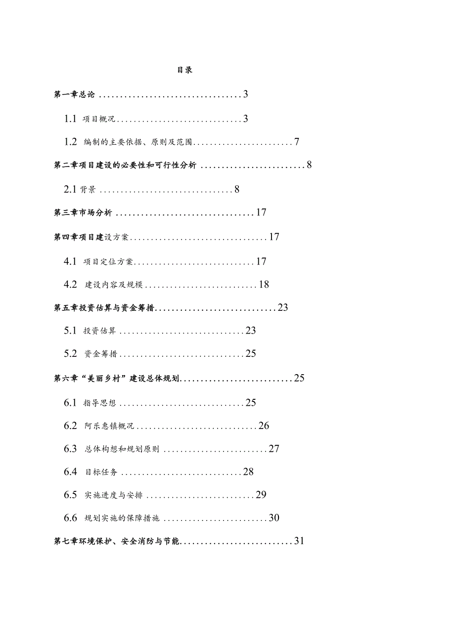 美丽乡村建设项目可行性研究报告.docx_第2页