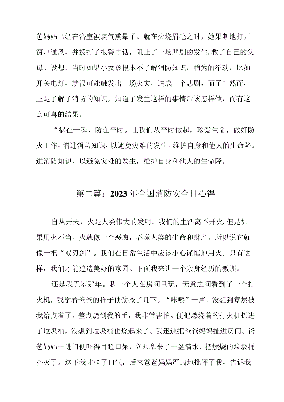 2023年全国消防安全日心得体会4篇.docx_第3页