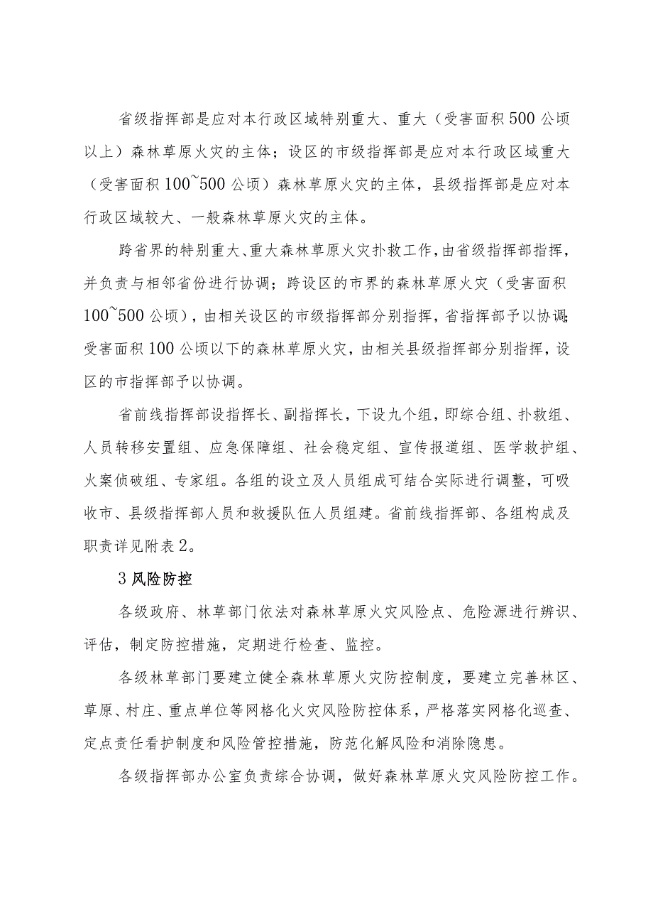 森林草原火灾应急预案（省级专项应急预案模板）.docx_第3页