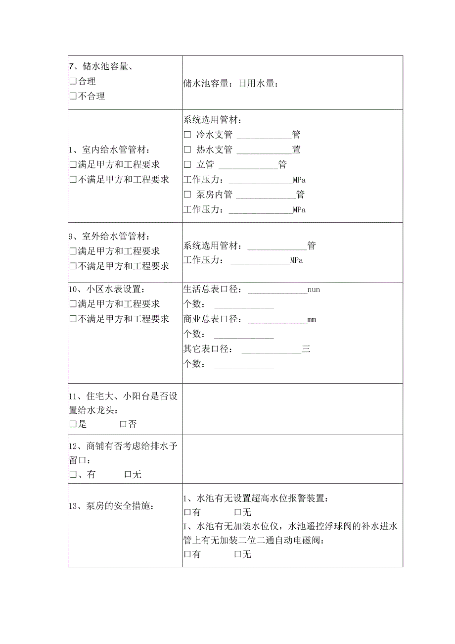 房地产公司给排水专业施工图设计审查纲要.docx_第2页