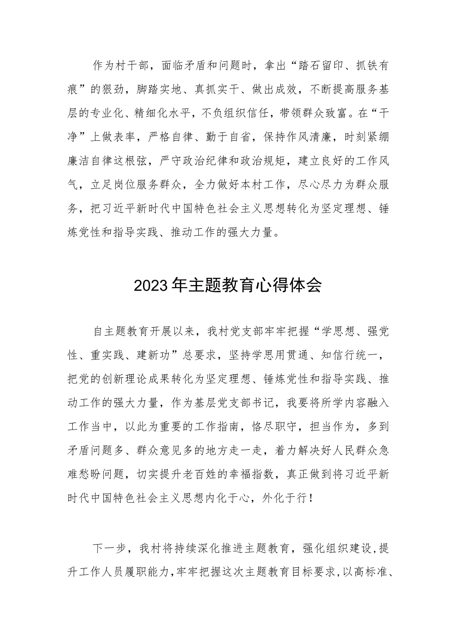 村党支部书记参加主题教育的心得体会(五篇).docx_第2页