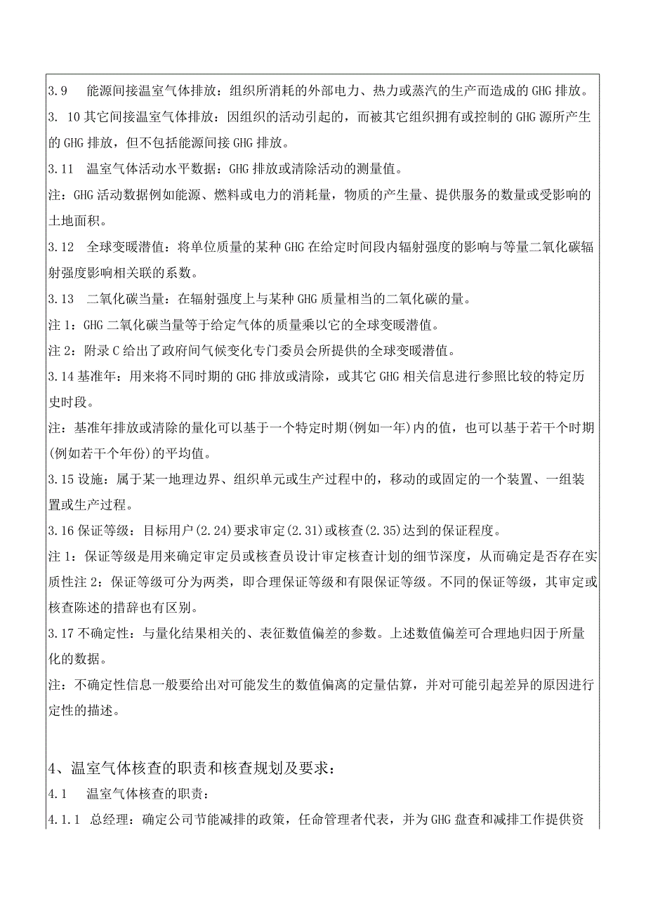 温室气体排放管理控制程序(GHG排放管理程序)及公司温室气体排放管理清单.docx_第2页